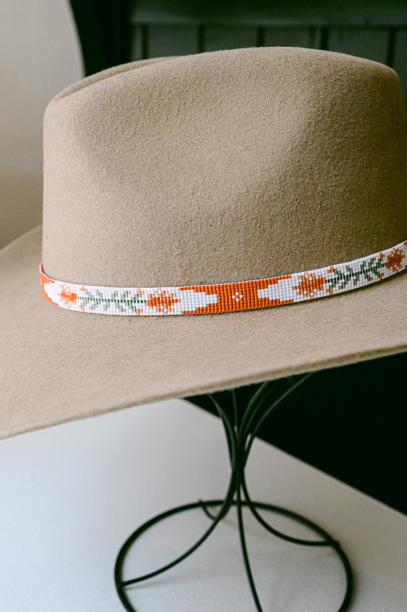 Indian Paintbrush Hat Band