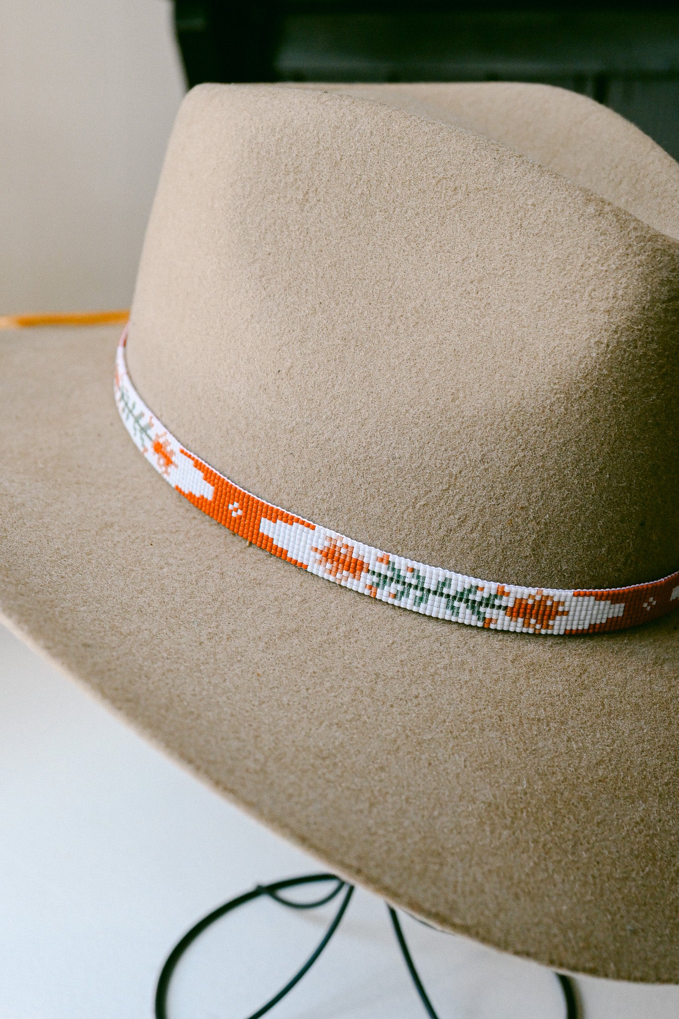 Indian Paintbrush Hat Band