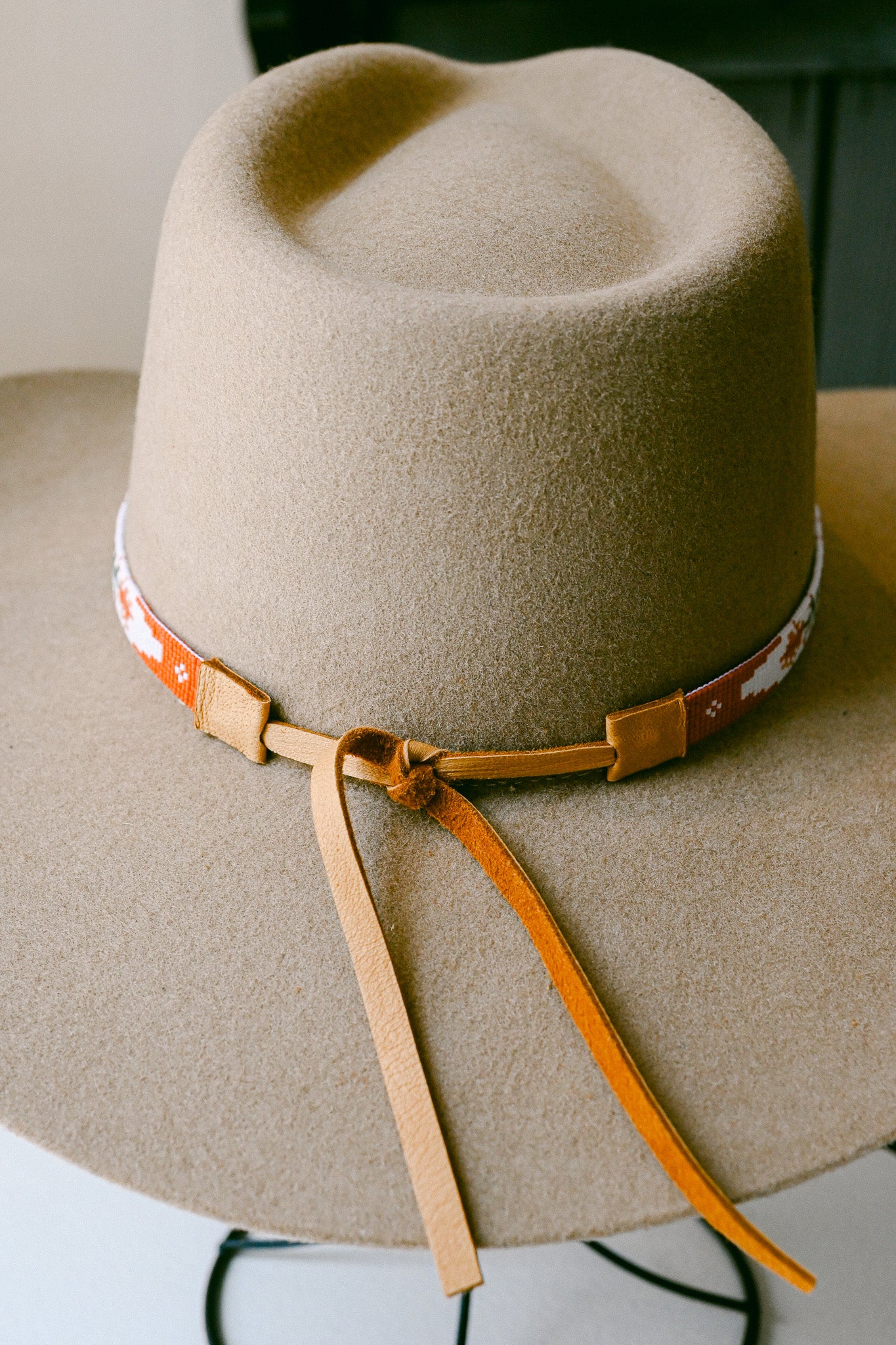 Indian Paintbrush Hat Band