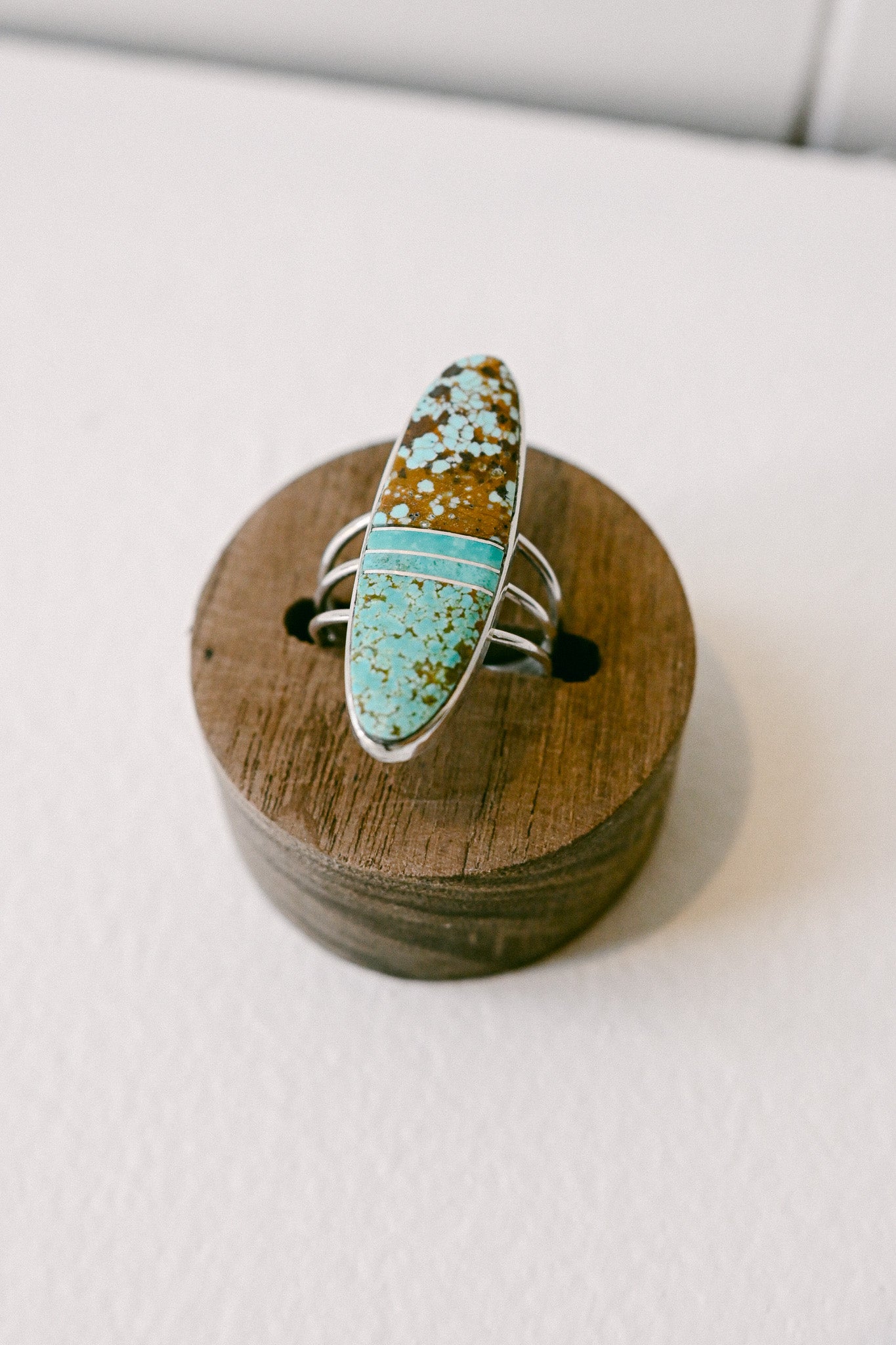 Harold Smith Zuni Turquoise Inlay Ring