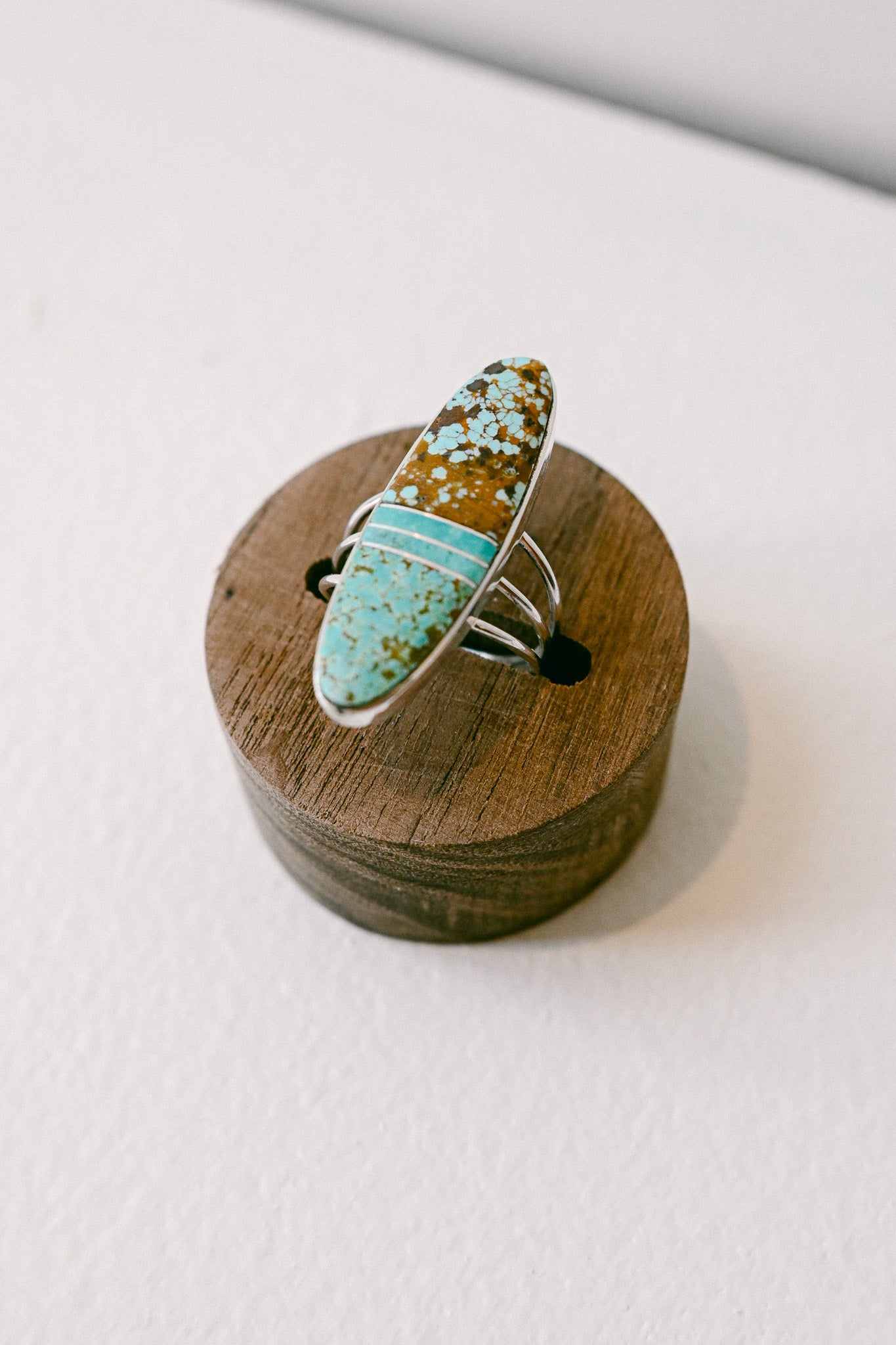 Harold Smith Zuni Turquoise Inlay Ring