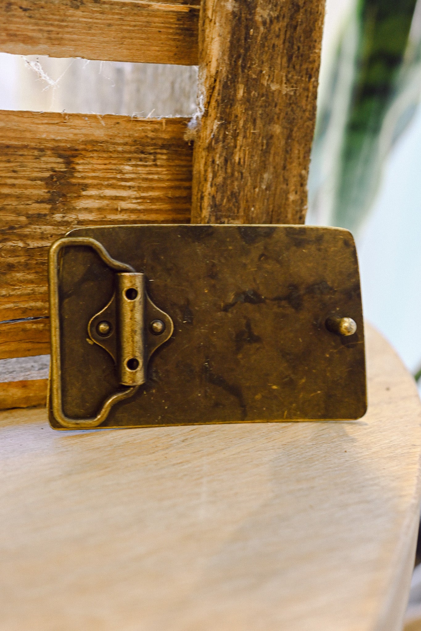 Brass Mountains Vintage Belt Buckle