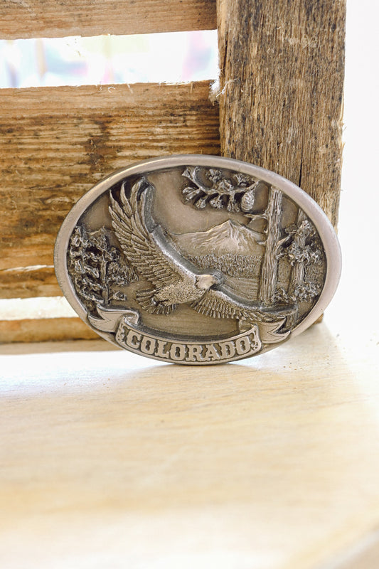 Vintage 1986 Colorado Belt Buckle