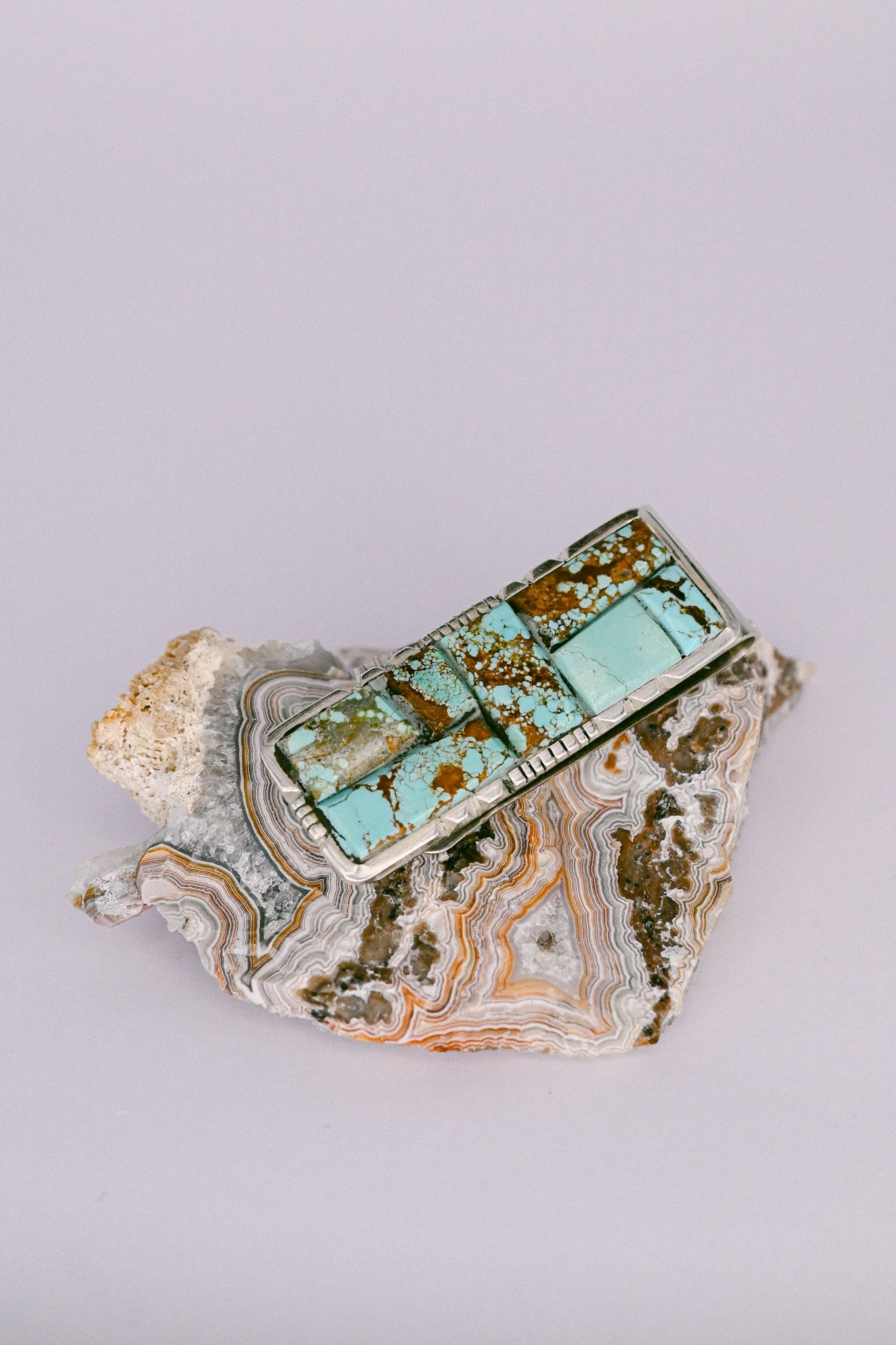 Brandon Etcitty Navajo Turquoise and Sterling Silver Money Clip