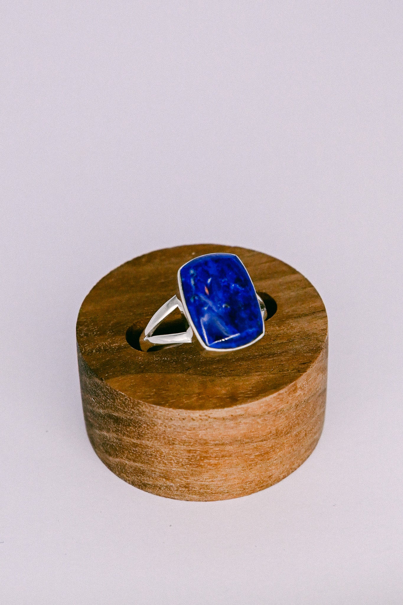 Cathy Webster Navajo Lapis Lazuli Sterling Silver Ring