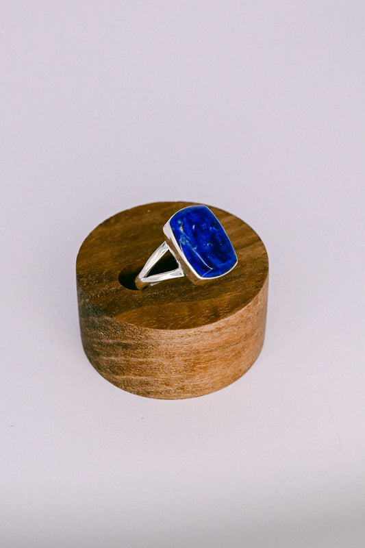Cathy Webster Navajo Lapis Lazuli Sterling Silver Ring