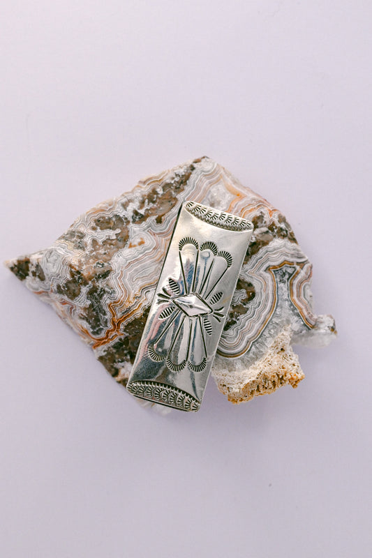 Bertha Begay Navajo Sterling Silver Money Clip
