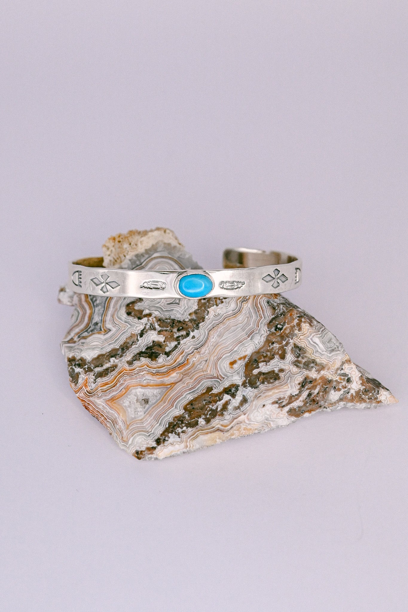 B. Shorty Navajo Sterling Silver and Turquoise Cuff Bracelet