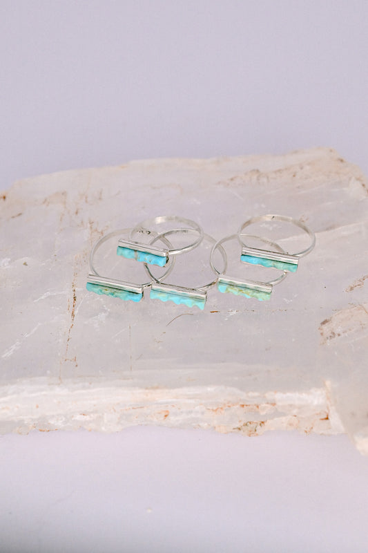 Denton Bobolu Zuni Sterling Silver Turquoise Ring