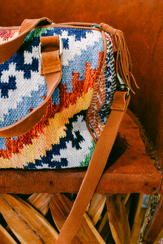 Belmont Southwest Print Boston Bag