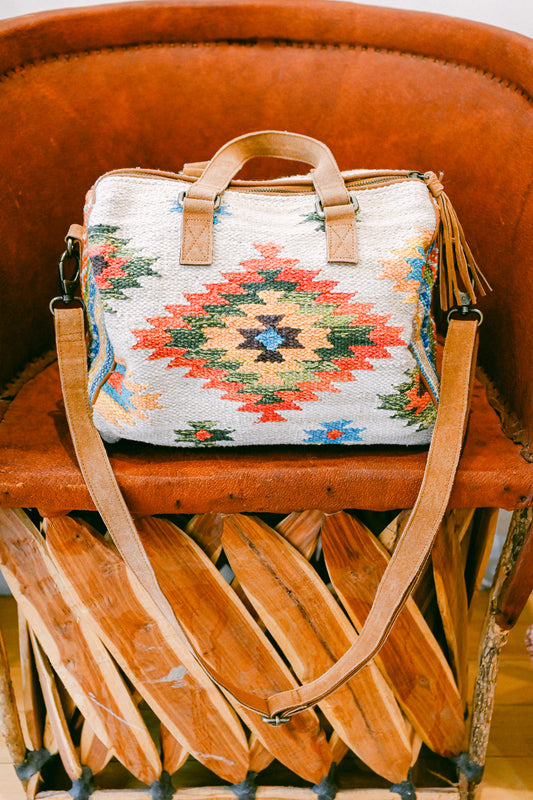 Harlow Southwest Print Boston Bag