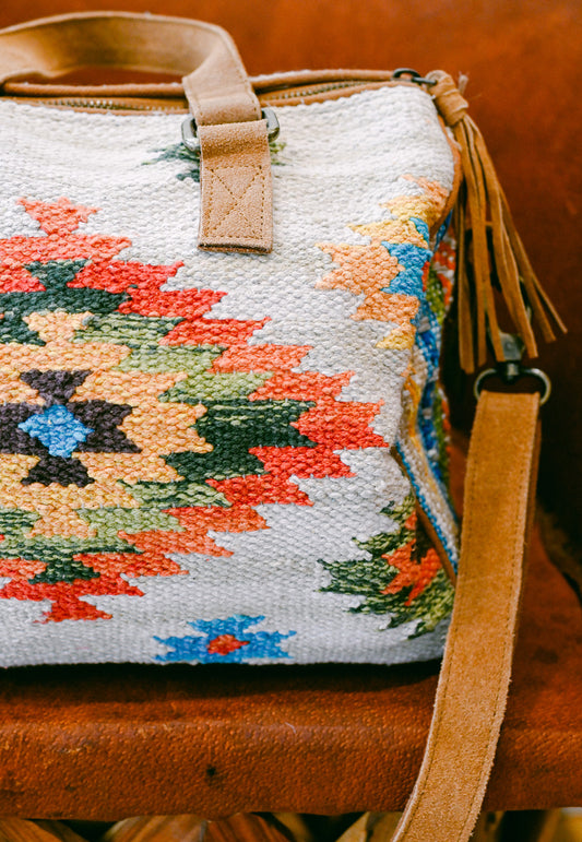 Harlow Southwest Print Boston Bag