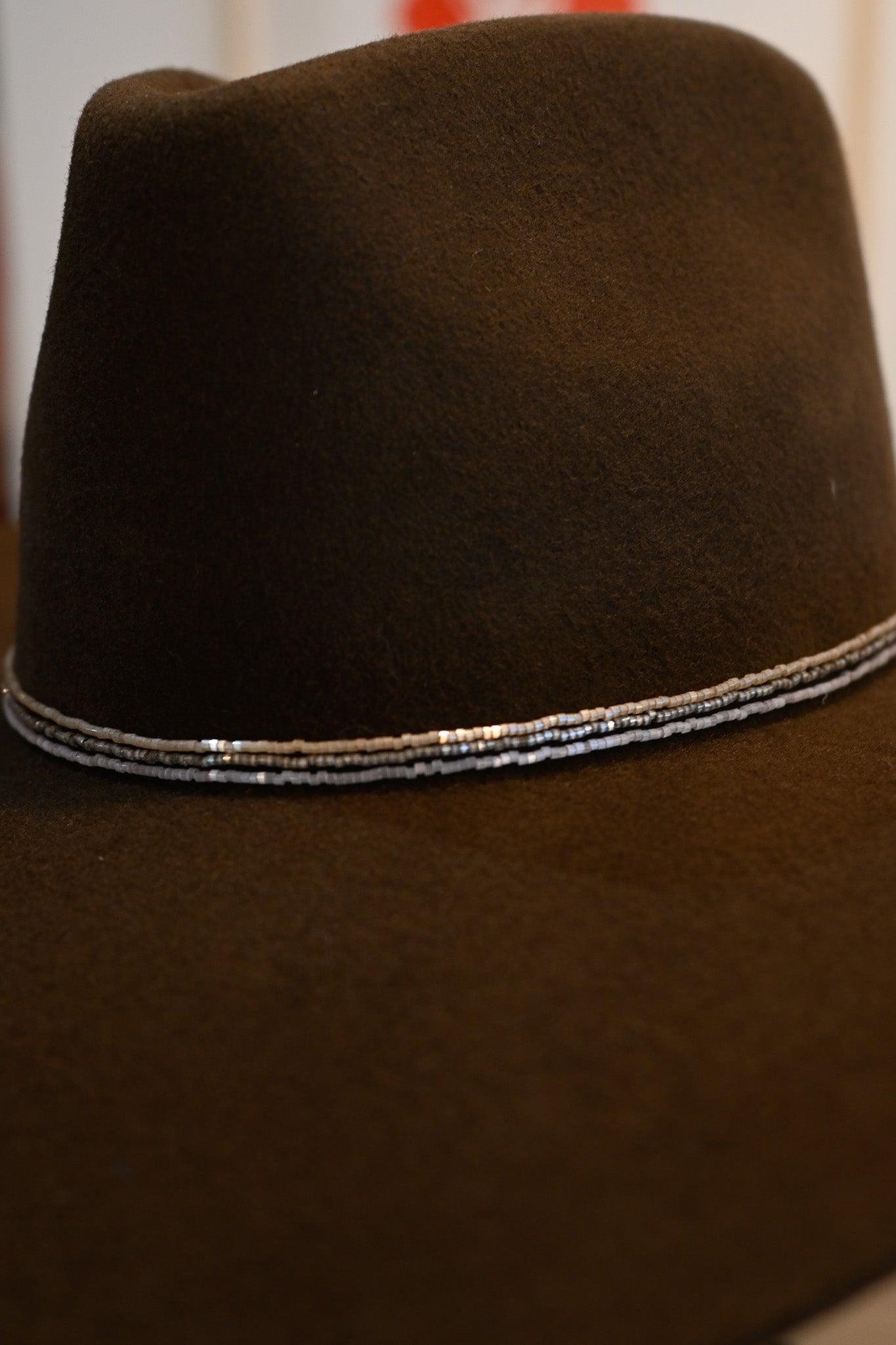 Shimmer Beaded Hat Band