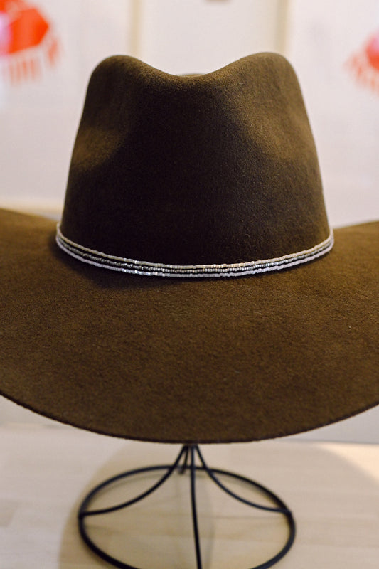 Shimmer Beaded Hat Band