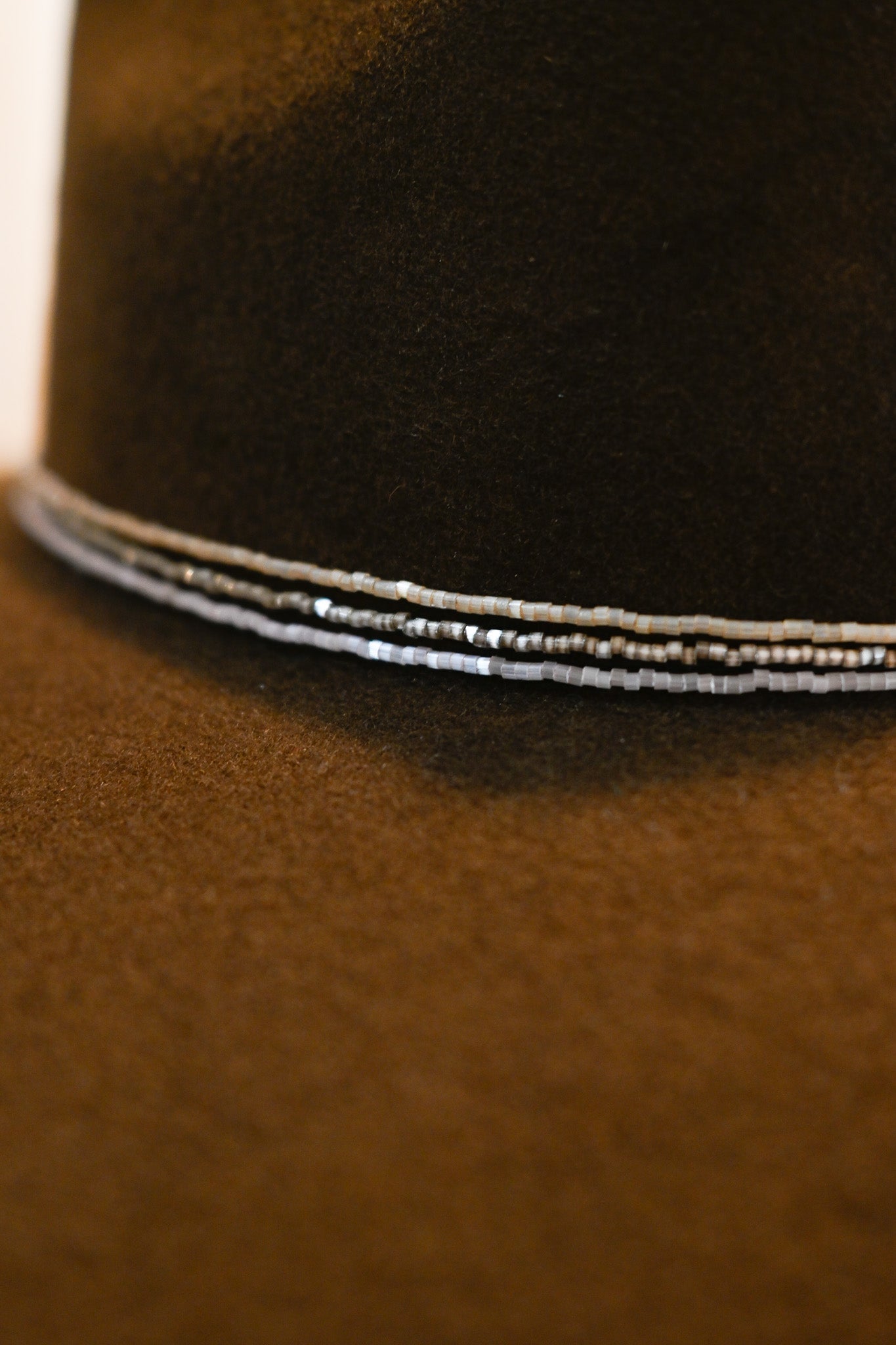 Shimmer Beaded Hat Band