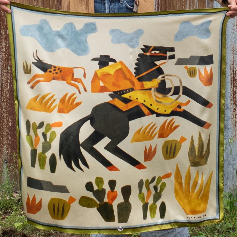 The Stray - Jon Flaming - 100% Silk Scarf
