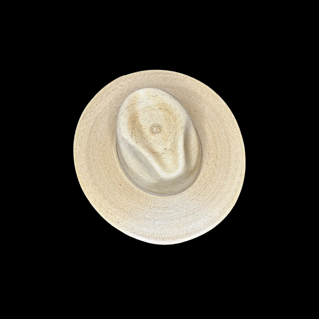 Fine Palm Toasted Flat Brim Hat
