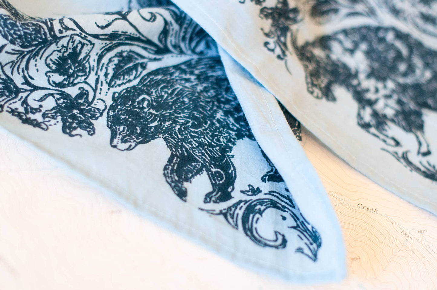 Backcountry Fair Trade Cotton Bandana Dusty Blue