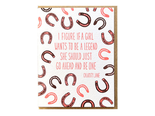 Calamity Jane Quote Card