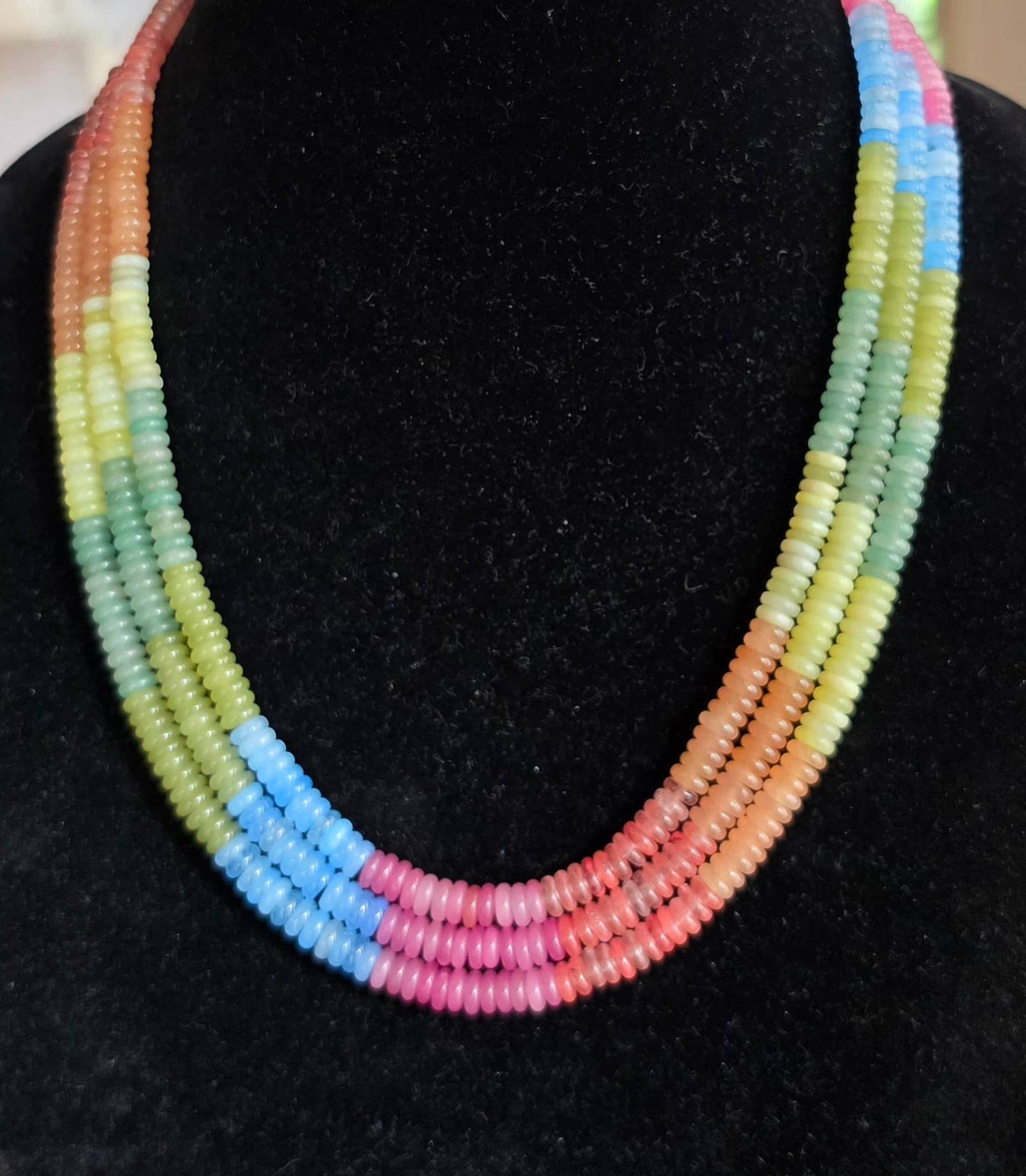 'Where Earth meets Sky' Navajo Necklace, Single Strand