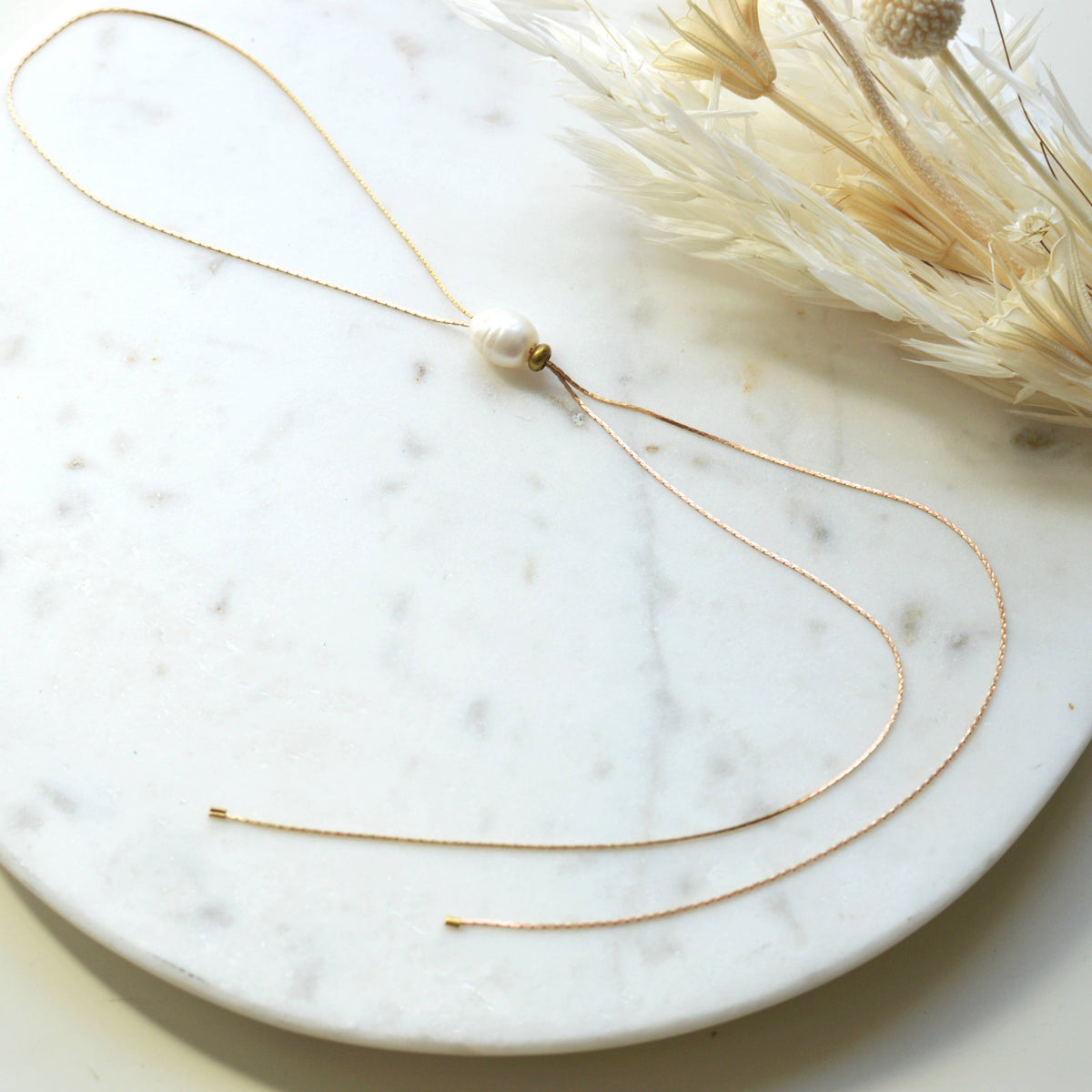 Gwen Bolo Lariat Necklace