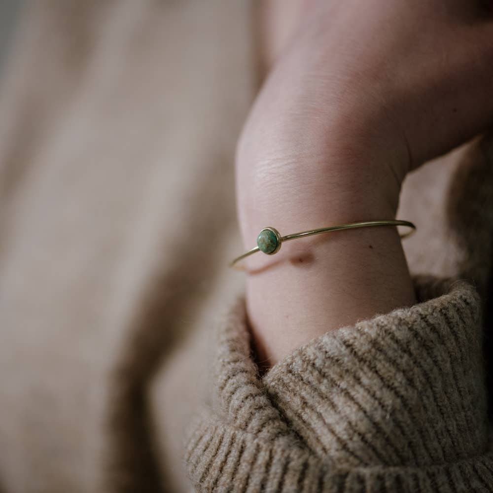 Hyalite Stacker Turquoise Bracelet