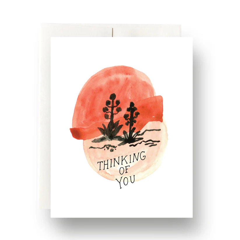 Agave Sunset Thinking of You Greeting Card