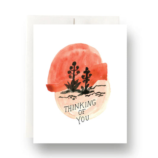 Agave Sunset Thinking of You Greeting Card