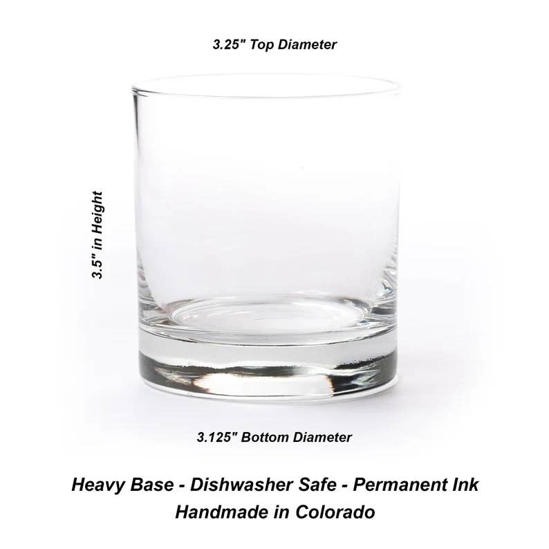 Mountains and Clouds Whiskey Glasses