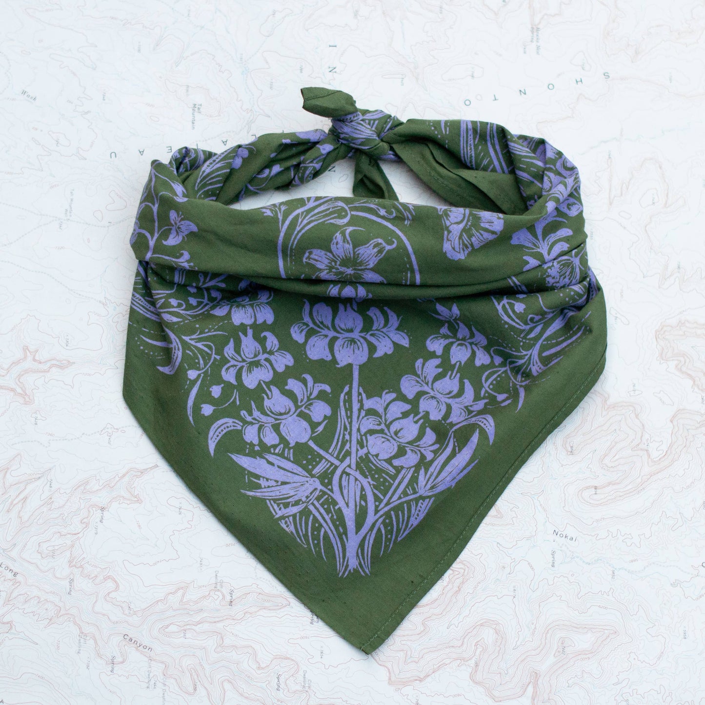 Alpine Wildflowers Premium Cotton Bandana