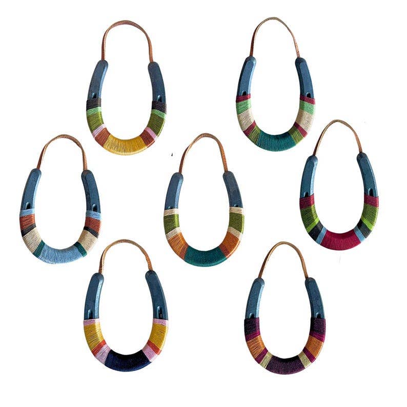 Mini Hand Wrapped Lucky Horseshoe Wall Hanging