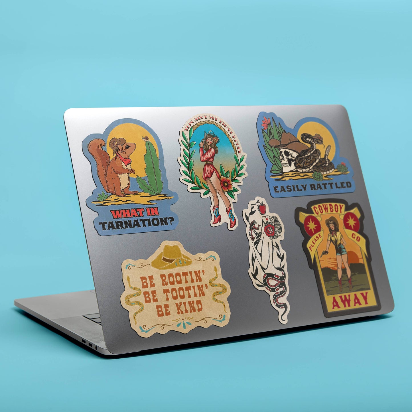Rattlesnake Cowboy: Easily Rattled Sticker