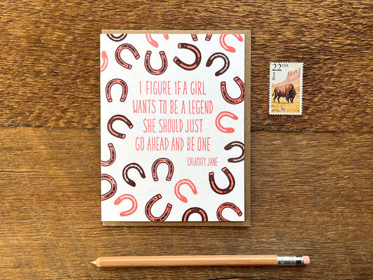 Calamity Jane Quote Card