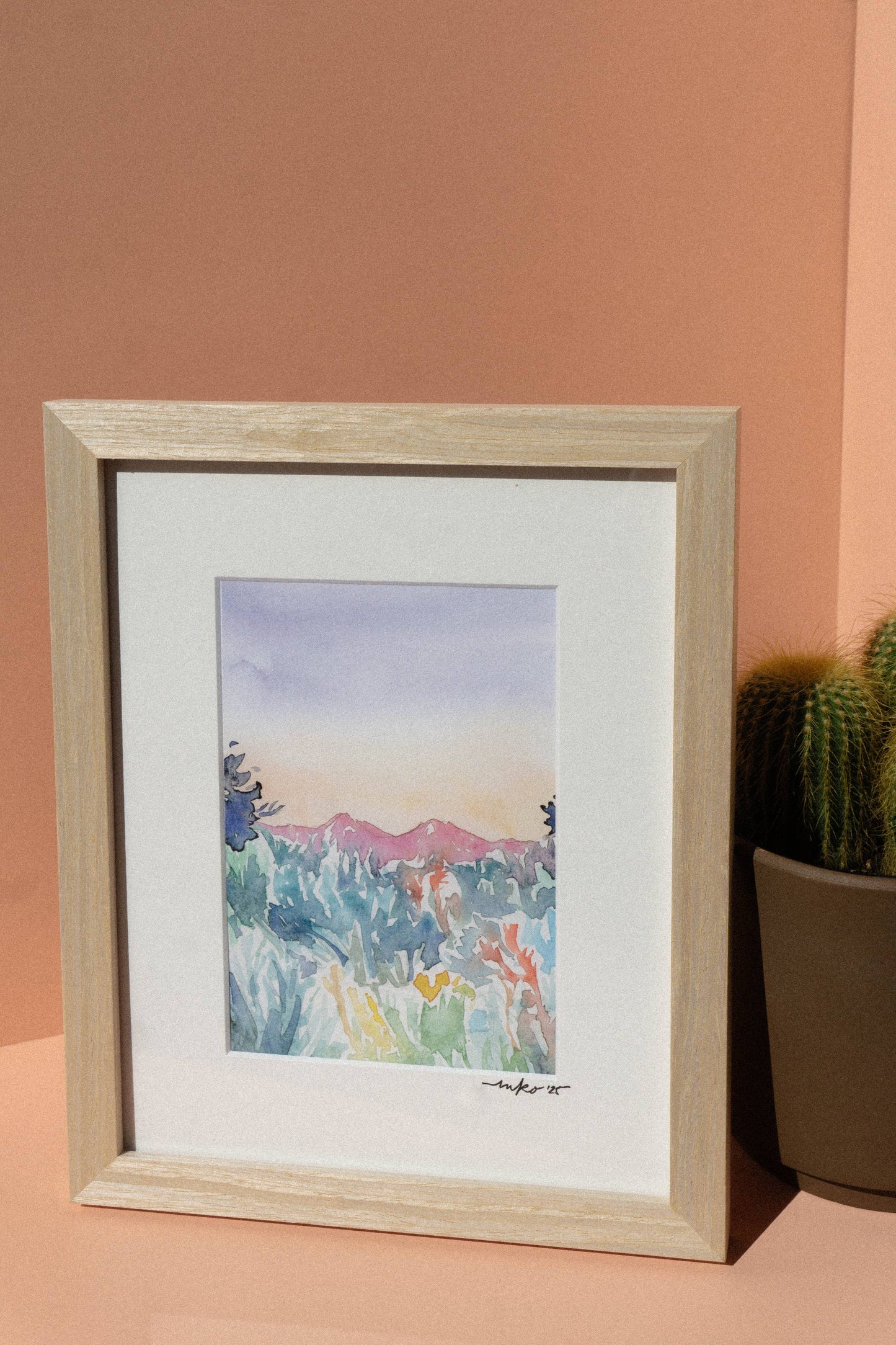 Southwest Colorado Landscape Art Print with Wildflowers and Sagebrush