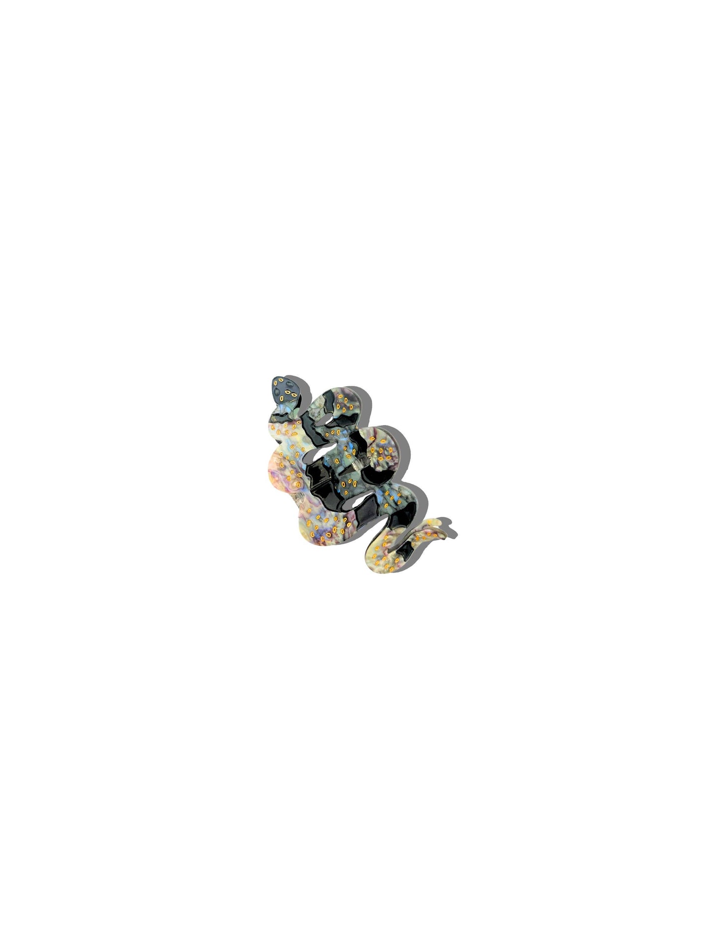 Hand-painted Mini Snake Hair Claw Clip - Limited Edition