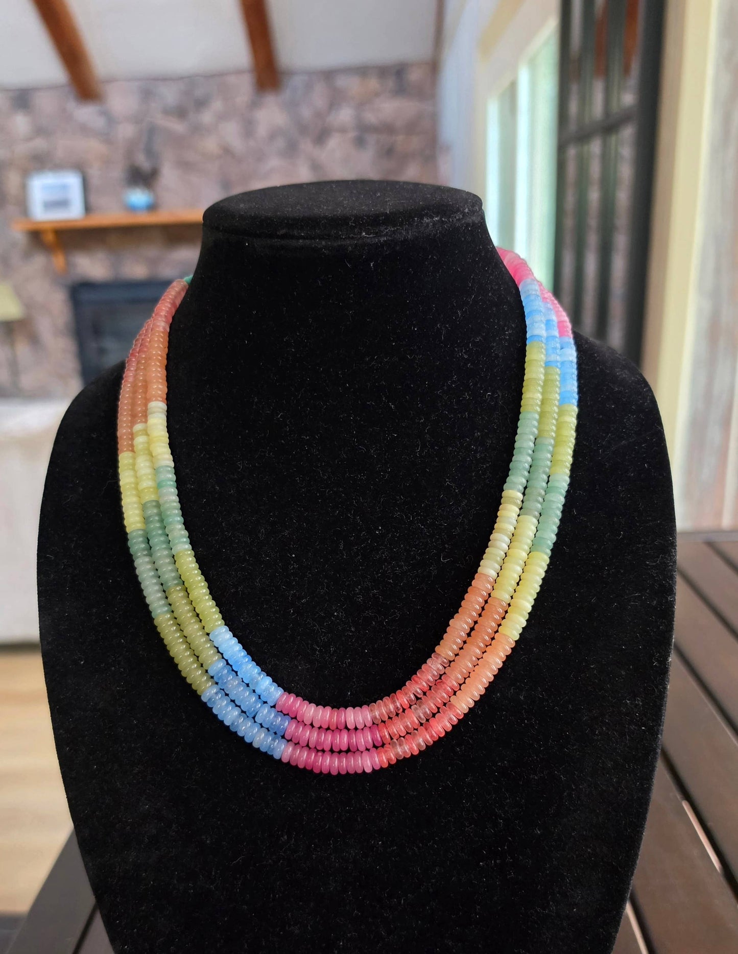 'Where Earth meets Sky' Navajo Necklace, Single Strand
