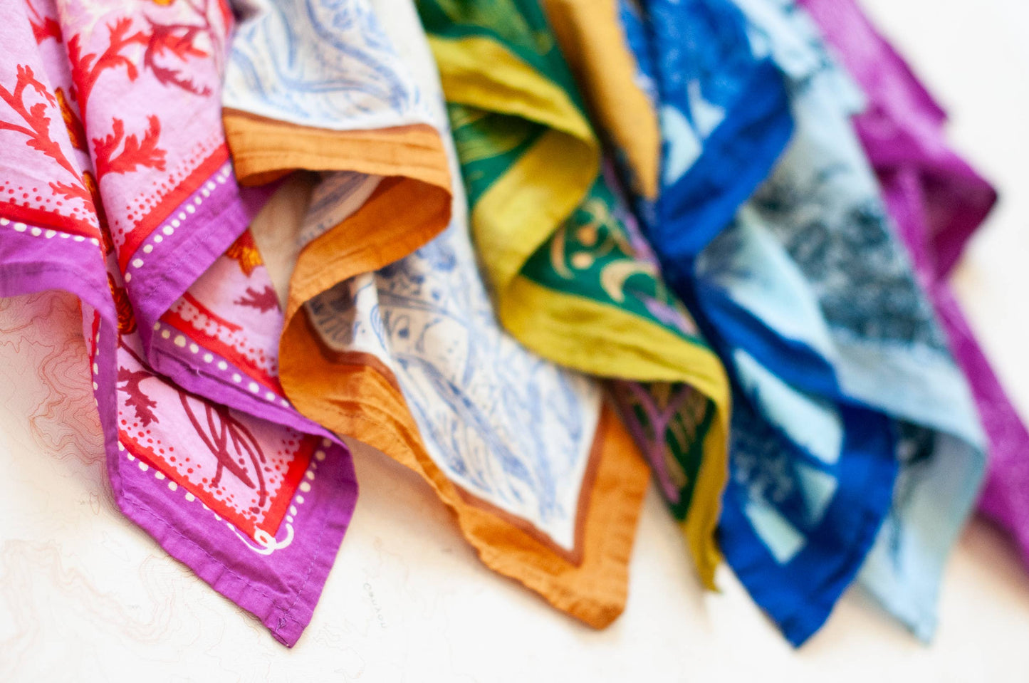 California Poppy Fair Trade Cotton Bandana Pink