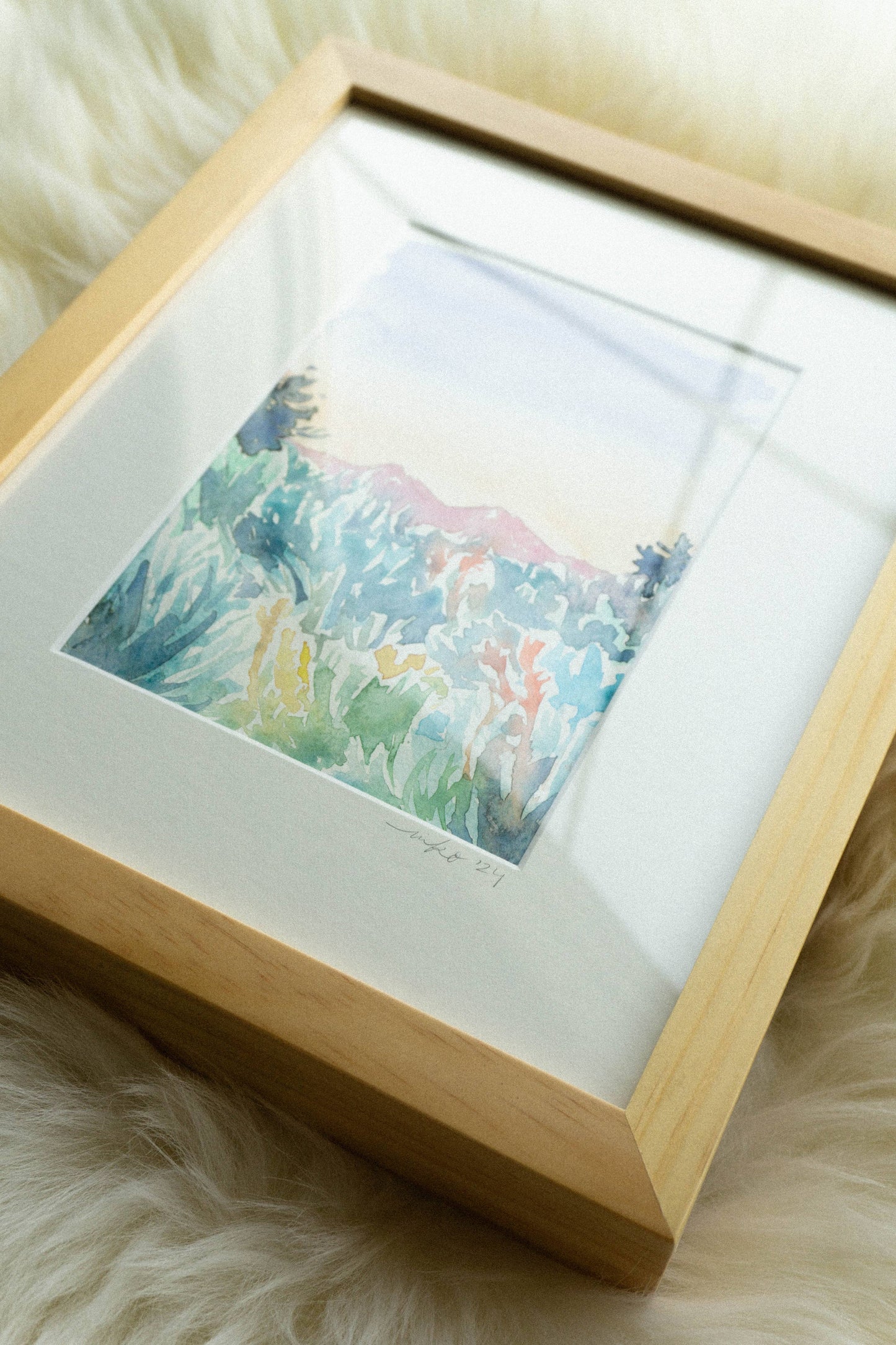 Southwest Colorado Landscape Art Print with Wildflowers and Sagebrush