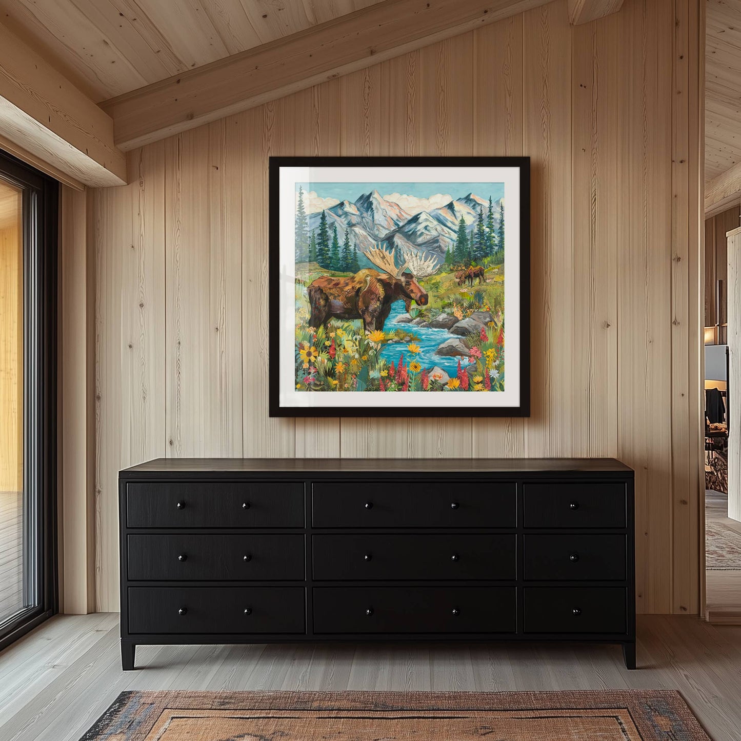Art Print | Mountain Moose Wall Art | Alpine Brothers