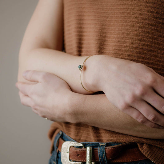 Gibbon Cuff Turquoise Bracelet