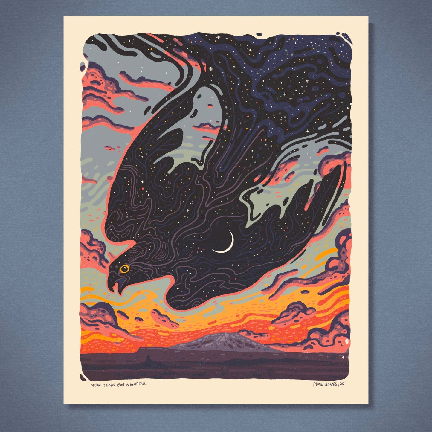 Nightfall  - Nature Wilderness Art Print 