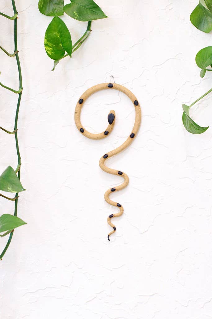 Ceramic Wall Snake, Medium: Saul