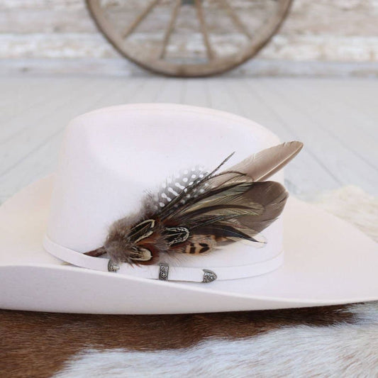 Feather Hat Accent - Sorrel