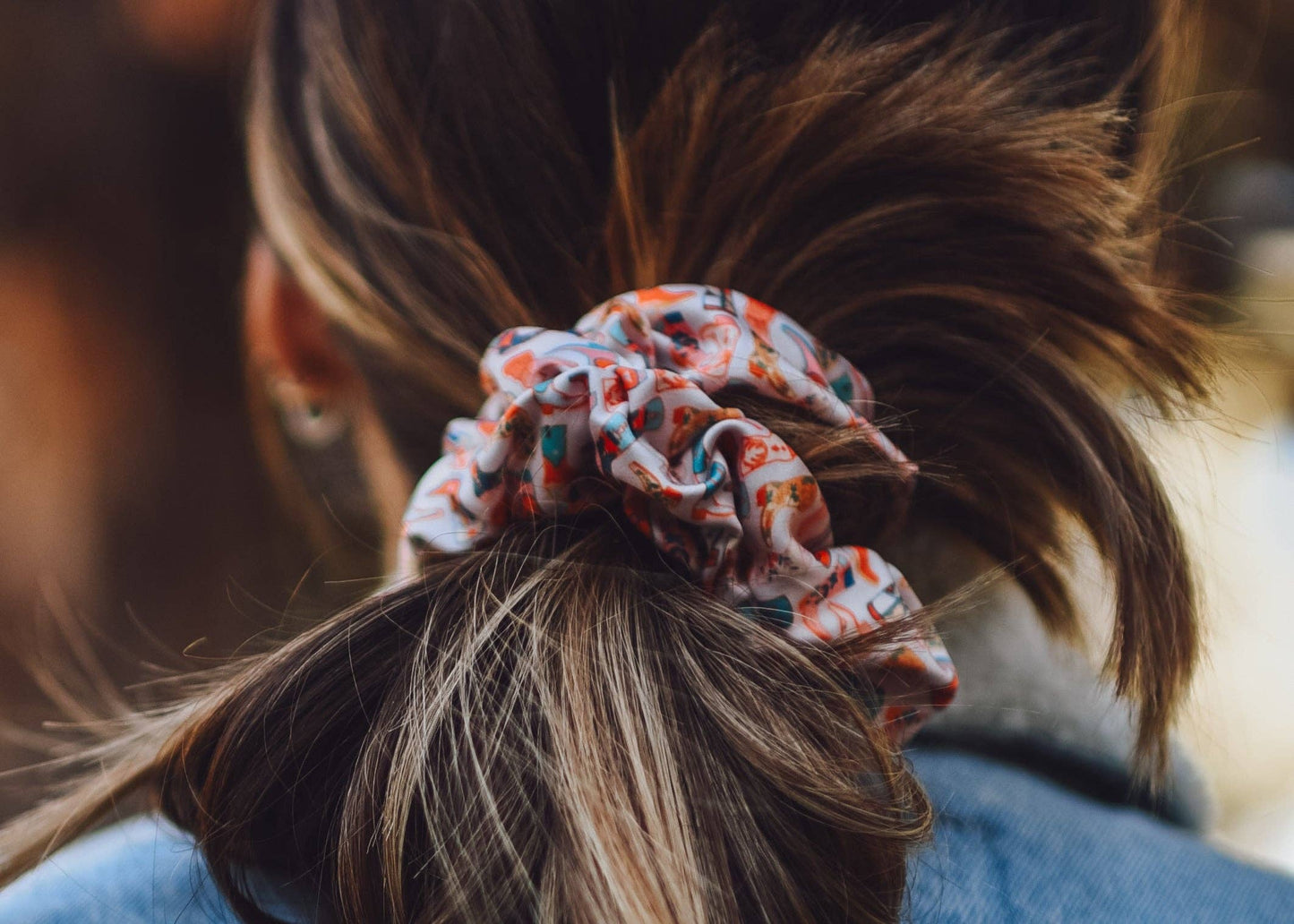 Cowboy Boots Scrunchie Cowgirl Hair Accessory