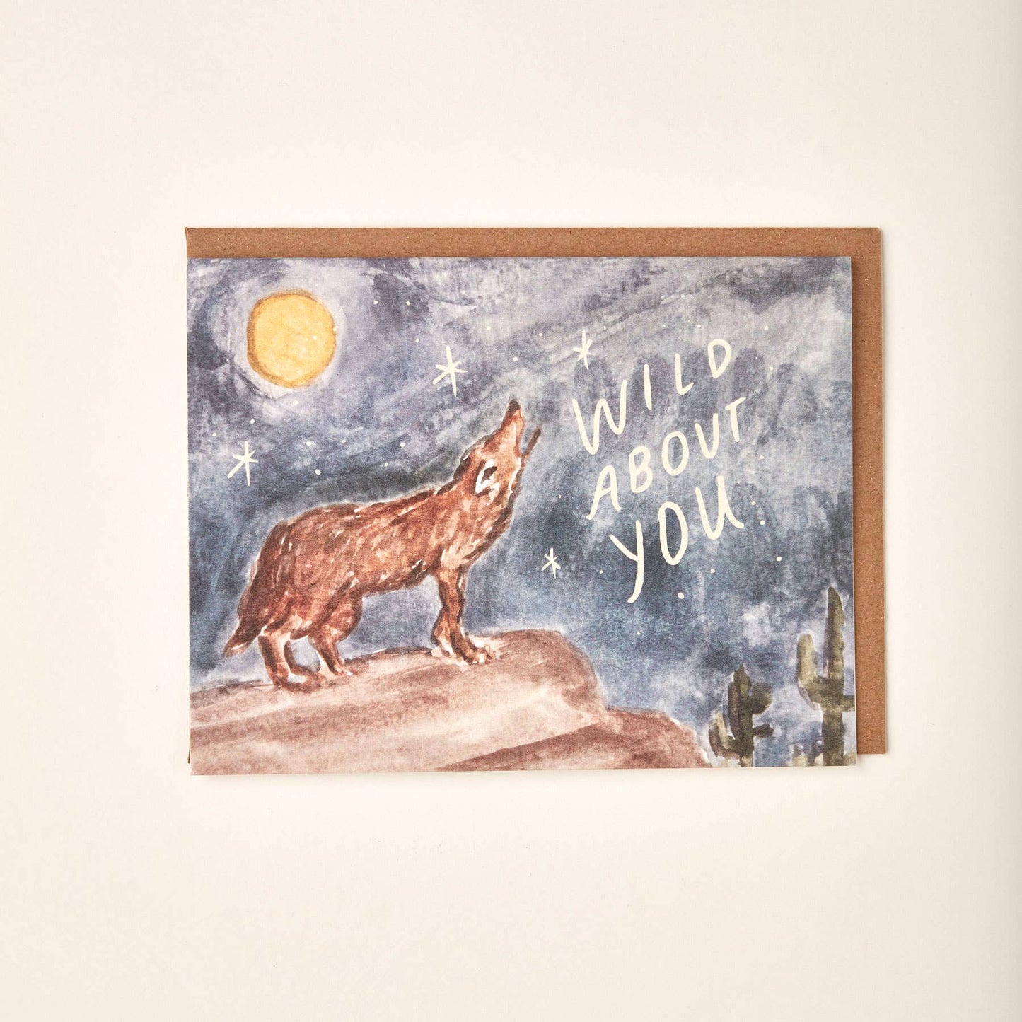 Wild About You Coyote Greeting Card