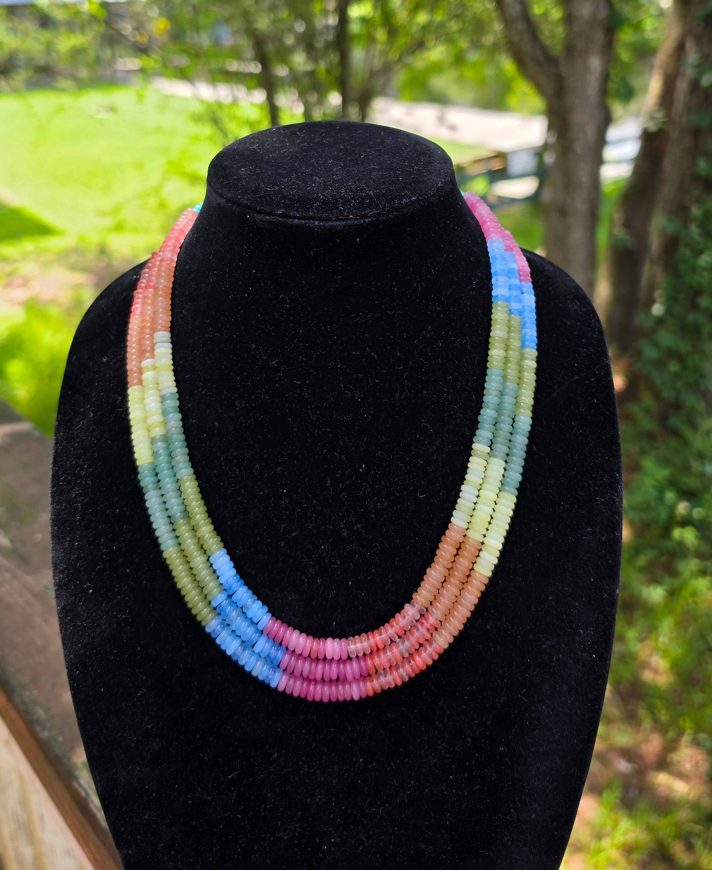 'Where Earth meets Sky' Navajo Necklace, Single Strand