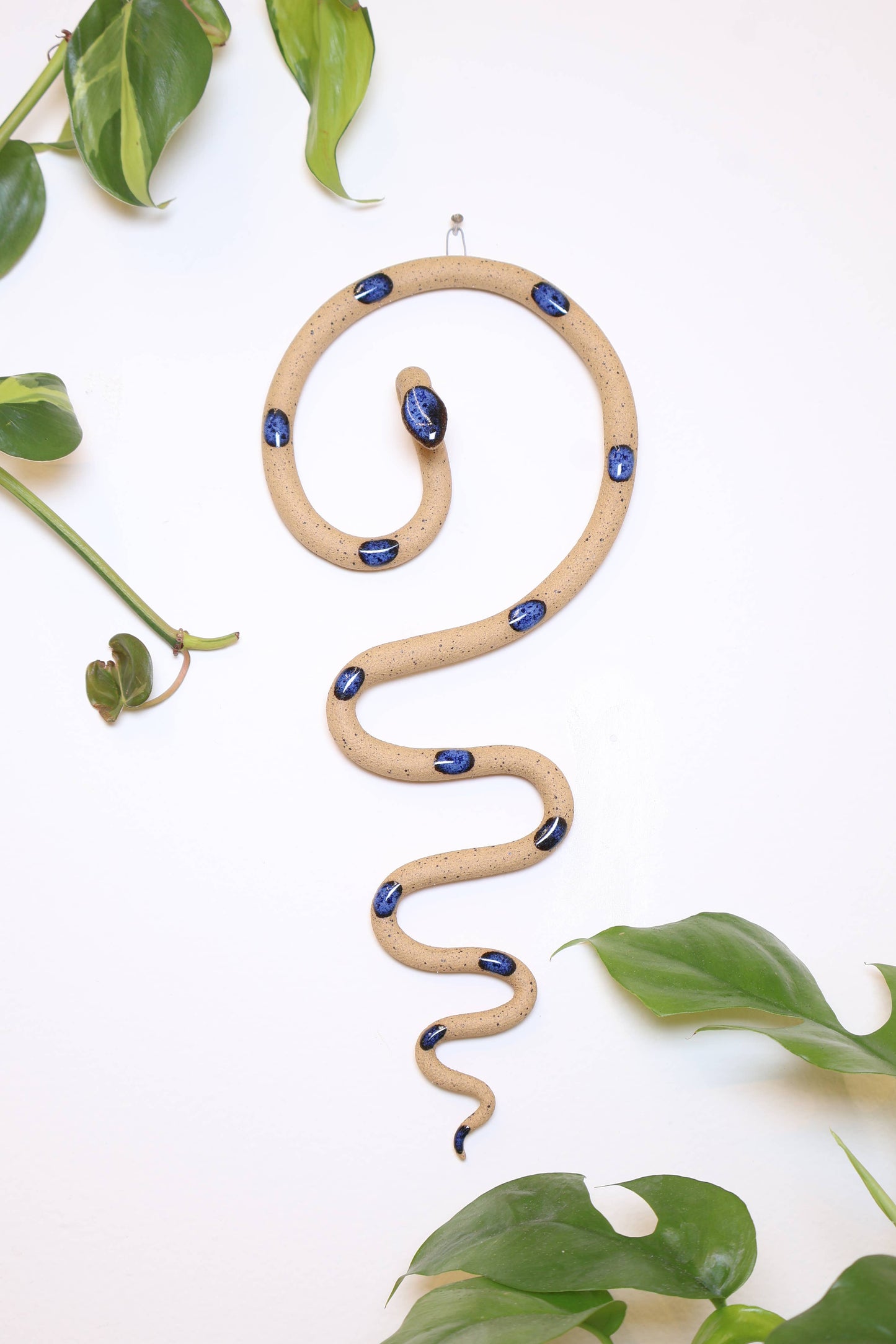 Ceramic Wall Snake, Medium: Saul