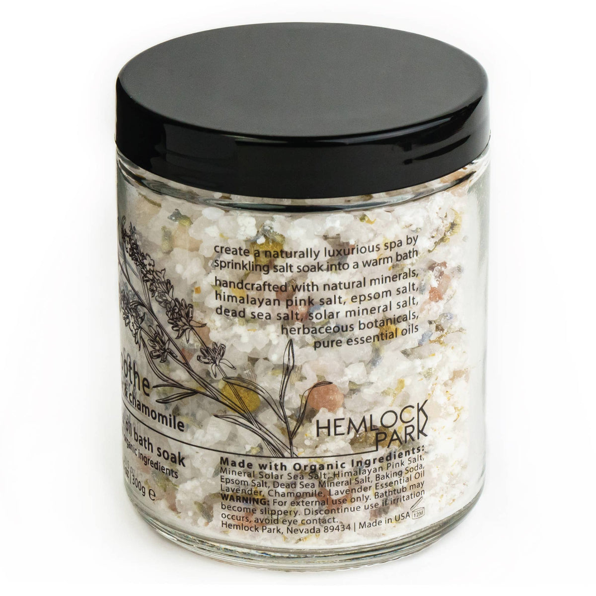 Soothe Lavender Chamomile | Essential Oil Mineral Bath Soak