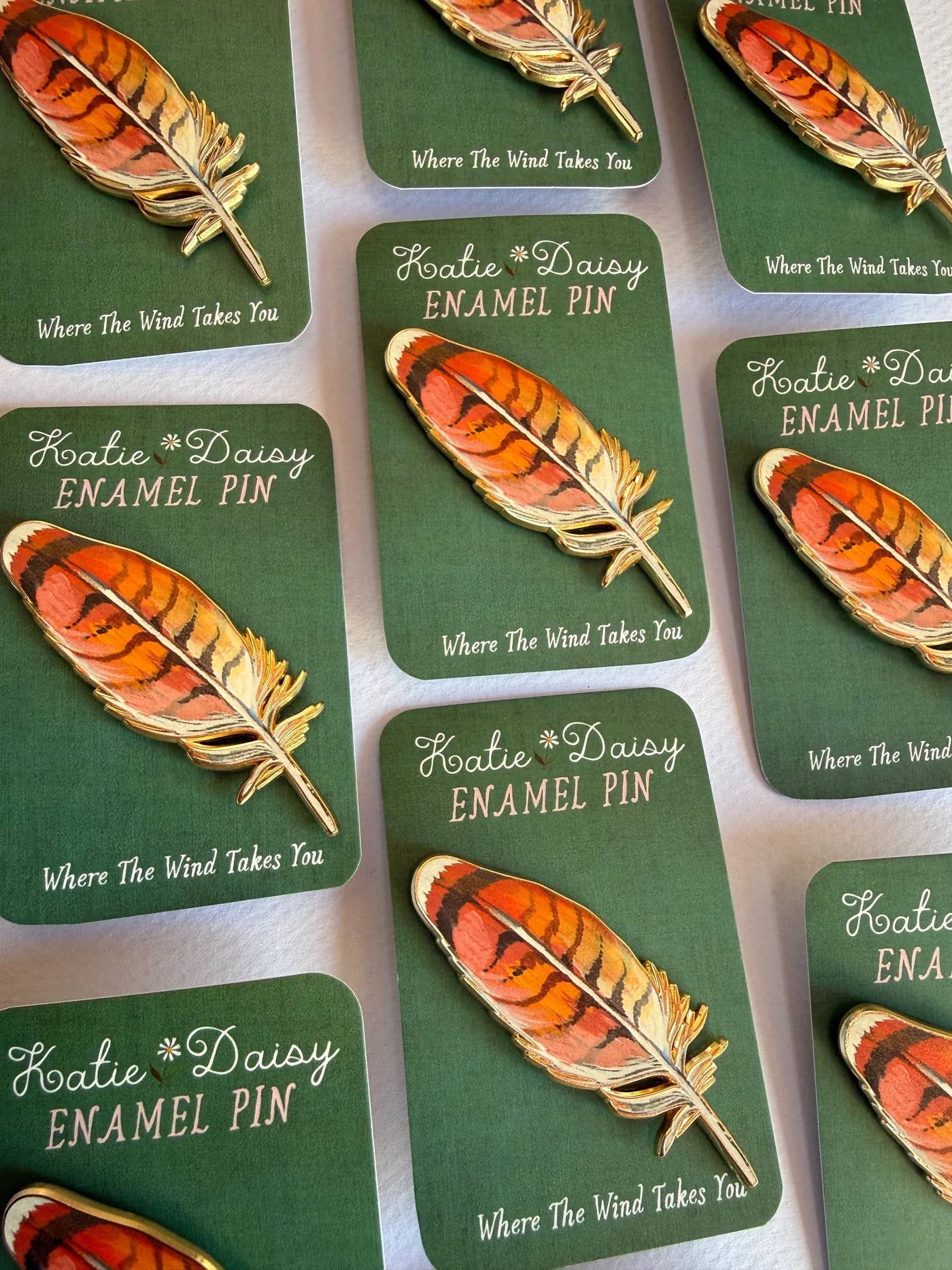 Feather Enamel Pin