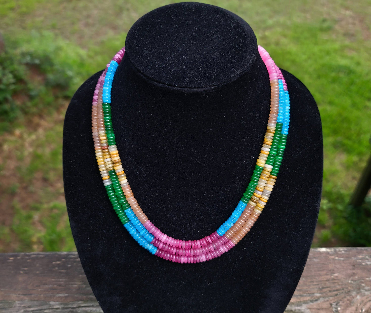 'Sedona' Navajo Made Necklace, Single Strand